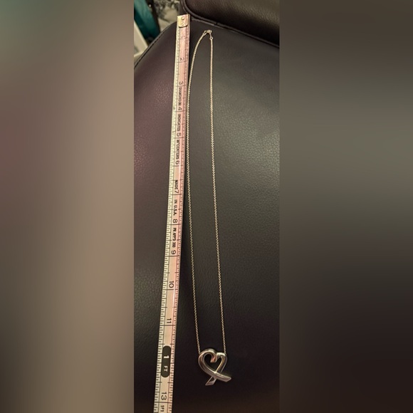 Tiffany & Co. Sterling Silver Paloma Picasso Loving Heart Chain Necklace 24" - Picture 4 of 10